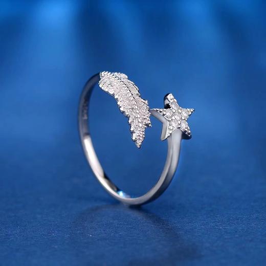 【单叶橄榄枝五星系列】新款925银锆石项链戒指耳钉手镯ss 商品图3