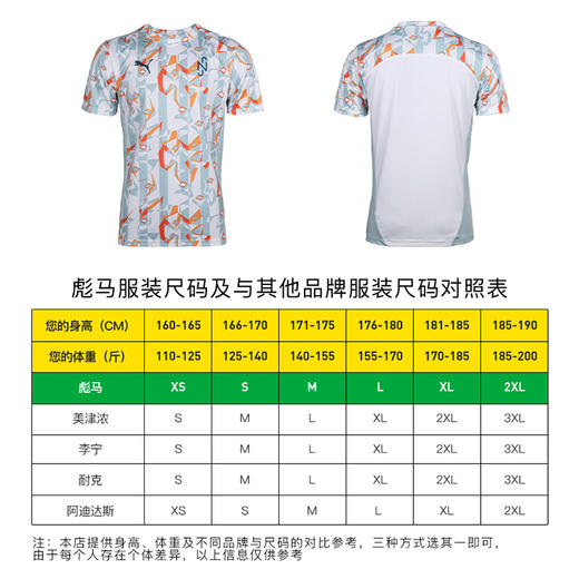 PUMA彪马内马尔配色运动训练休闲短袖短裤成人男658953 13 商品图3