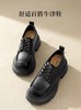 百丽厚底牛津女鞋2024春季新款鞋子黑色小皮鞋 商品缩略图0
