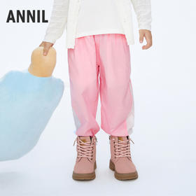 男女童棉麻混纺慢跑单裤裤子新款安奈儿童装实体店同款XM416549