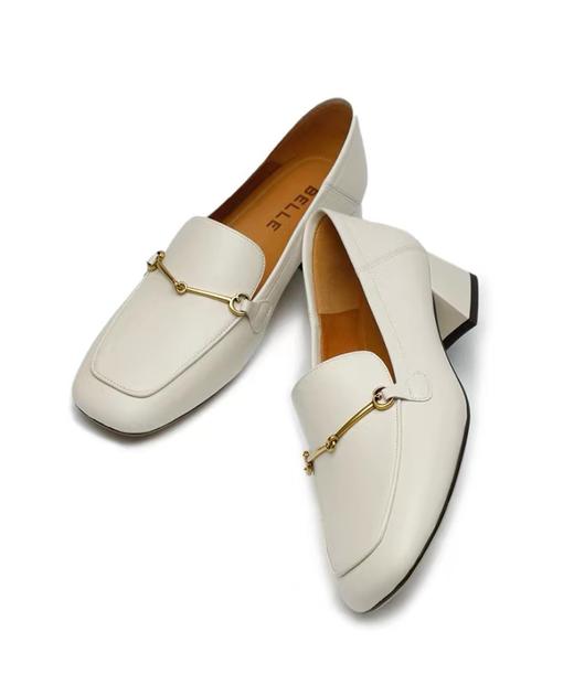 百丽2024春季新款鞋子真皮乐福鞋属实女鞋通勤跟单鞋 商品图6