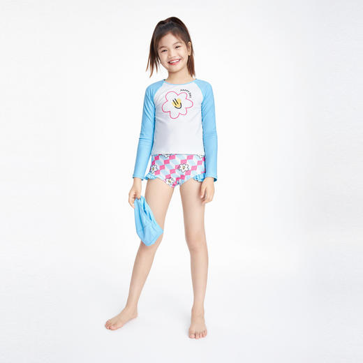 女童分体泳衣套装夏季新款安奈儿童装JG427106 商品图5