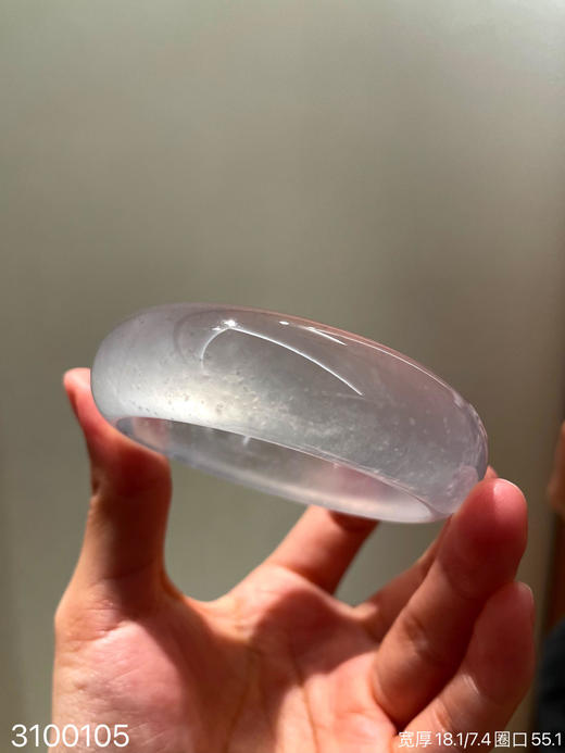 玻璃种木那轮胎镯【3100105】圈口55.1~具体价格微信咨询 商品图8