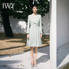 IWY/清新绿色西装连衣裙长袖名媛高级设计感医美服装高端演讲比赛服装Q13334 商品缩略图4