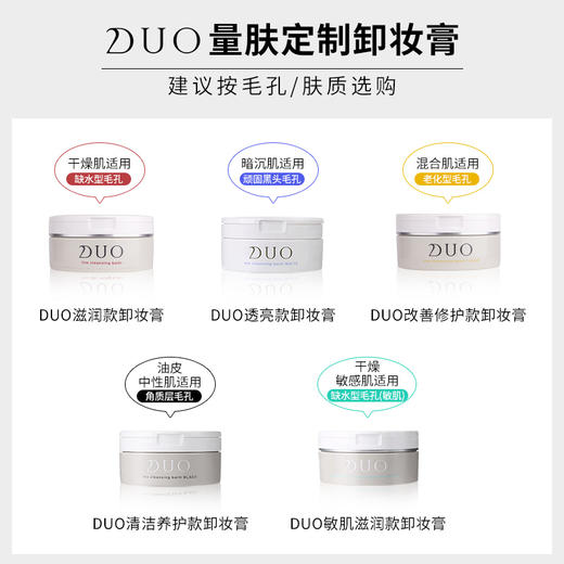 日本DUO卸妆膏黑色 清洁养护黑炭款90g 油皮肌肤 保税仓发货 商品图2