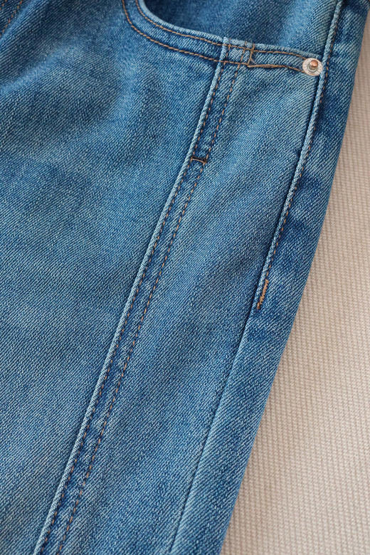 两粒扣高弹微喇超模裤 商品图9