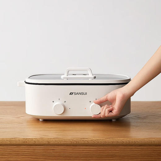 山水（SANSUI）多功能鸳鸯火锅（双旋钮控温）SHG-3055 商品图2