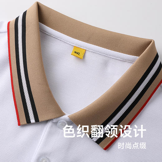 【100%丝光棉】【新款DG】大依优型大码短袖Polo衫珠地网眼翻领加肥加大男士大号弹力透气舒适半袖夏装 商品图2