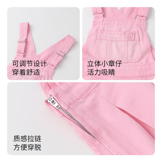 女童泡芙牛仔背带裙新款安奈儿童装实体店同款AG413564 商品图4