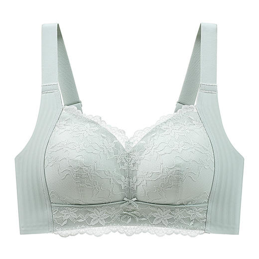 雀说 大胸显小纸片杯内衣无钢圈无痕软支撑胸罩舒适聚拢文胸8402 商品图6