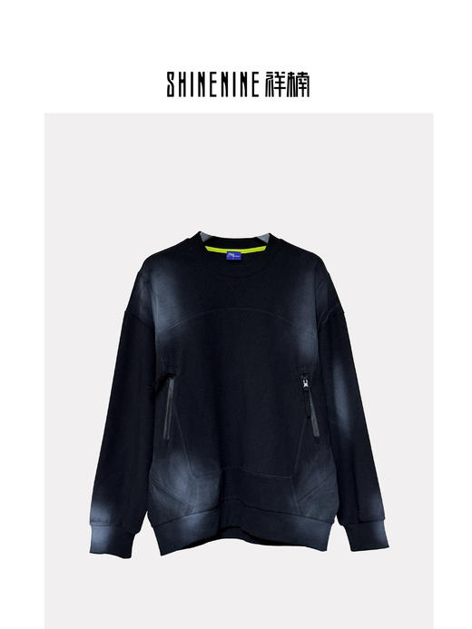 W412564207做旧圆领卫衣 商品图2