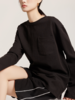 老米优品/JI简系列❤黑白2色~~ 随性松弛感《基础款口袋设计宽松长袖T》纯色圆领叠搭单穿绝绝子！ 商品缩略图9