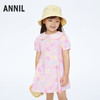 【实体店同款】女童纯棉印花短袖连衣裙裙子新款安奈儿童装XG413623 商品缩略图1