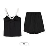 都市丽人生活家居春夏睡衣女冰雪丝家居服有罩杯薄款吊带短裤女士丝质套装LH42D7 商品缩略图10