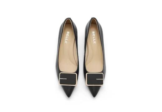 百丽细高跟女款2024春季新款气质浅口女单鞋 商品图3