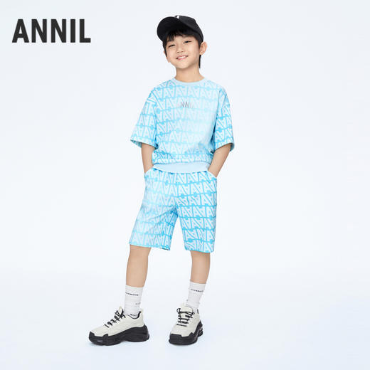 男童运动亲肤针织套装新款安奈儿童装实体店同款AB411638 商品图2
