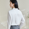 米思阳2025春春季新款气质通勤白色衬衫高级感纯棉宽松上衣女0855 商品缩略图2