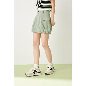 【严选】诗凡黎春下摆可调节工装口袋裙裤SF3140041