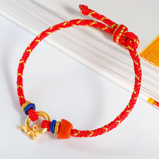 宫里的世界&鳳儀珠宝  999足金万事兴龙手绳 商品图2