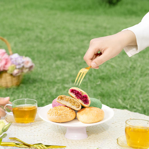 潘祥记官方旗舰店玫瑰鲜花饼多口味250g伴手礼 商品图3