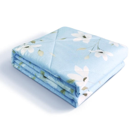 罗莱夏被TG单双人纤维被清逸情迷幽莲悦享绵柔空调被 清逸夏被H 150*180cm 商品图3