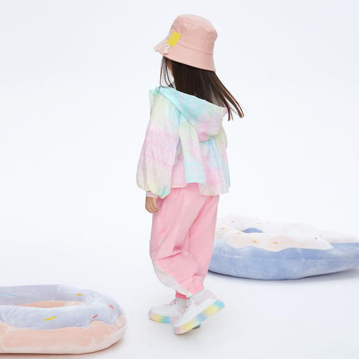 男女童棉麻混纺慢跑单裤裤子新款安奈儿童装实体店同款XM416549 商品图5