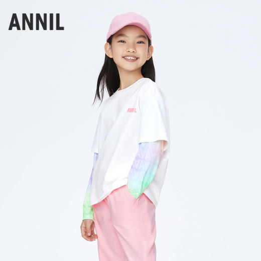 男女童凉感长袖针织衫新款安奈儿童装实体店同款AM411639 商品图1