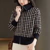 春款宽松休闲外搭时尚大翻领拉链针织开衫CC-XX-3886 商品缩略图0
