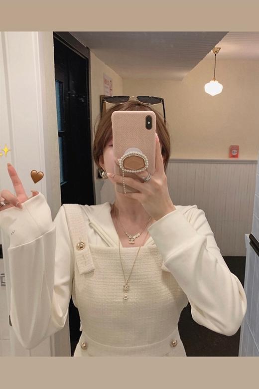 金蘑菇菇 慵懒周末 / 糯糯小卫衣+运动裤+背带裙 盐甜休闲三件套 商品图5