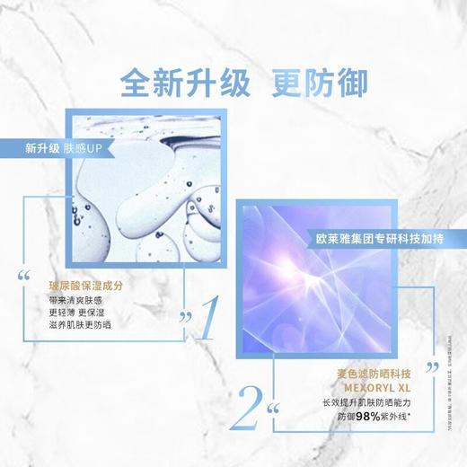 【钜惠套装】欧莱雅小金管防晒霜30ml套盒(小金管30m1+乳液50ml) 商品图4