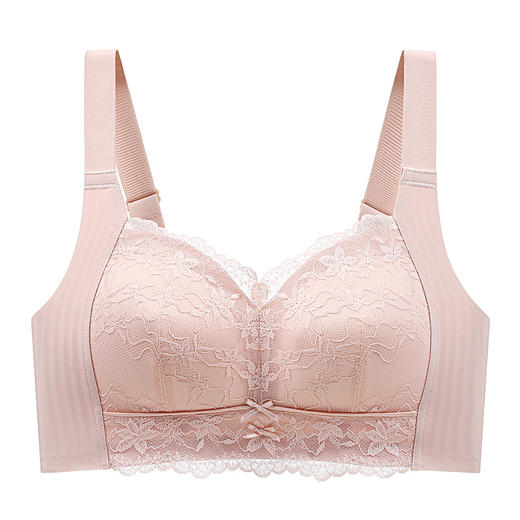 雀说 大胸显小纸片杯内衣无钢圈无痕软支撑胸罩舒适聚拢文胸8402 商品图8