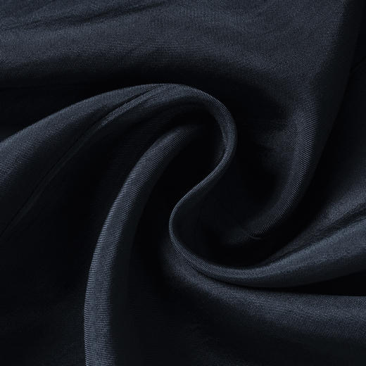 米思阳2026春季新款赫本风气质褶皱小黑裙收腰醋酸透气连衣裙0464 商品图3