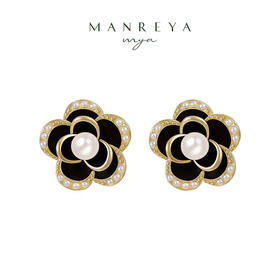  Manreya玛芮雅“可可小香”淡水珍珠耳夹无耳洞耳饰