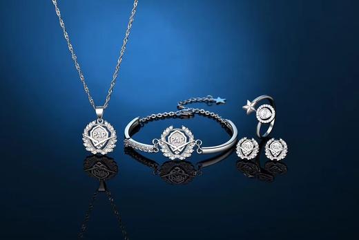 【爱意永恒系列】新款925银套装项链耳钉戒指手镯ss 商品图3