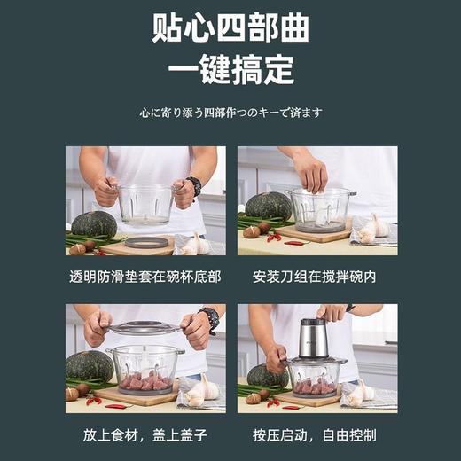 山水（SANSUI）绞肉机电动家用搅馅机1.8L大容量JRJ-101 商品图2