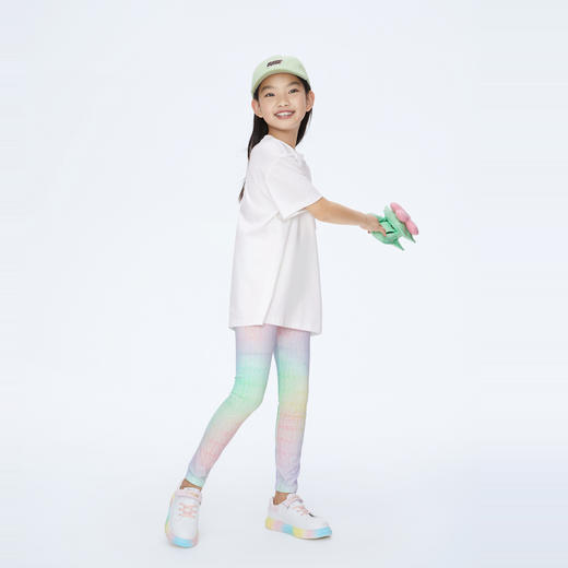 女童趣味印花全棉T恤圆领短袖针织衫新款安奈儿童装实体店同款AG411562 商品图5