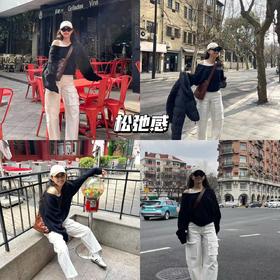 新品上身 | 属于春日的松弛感💓茧形工装裤搭配思路！