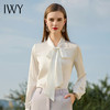 IWY/春装蝴蝶结衬衫白色雪纺面试衬衣女长袖设计感小众职业上衣B500 商品缩略图2