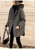 雀说 外套女早春格子宽松连帽显瘦毛呢大衣4ZF-022605 商品缩略图5