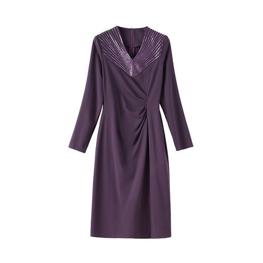 NYL-3091春季新款长袖法式气质时尚洋气一步裙修身显瘦包臀裙 商品图4