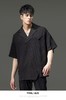 PINLI品立裁魂夏季新款西装领短袖T恤男士宽松黑色休闲潮上衣BC242111028 商品缩略图0