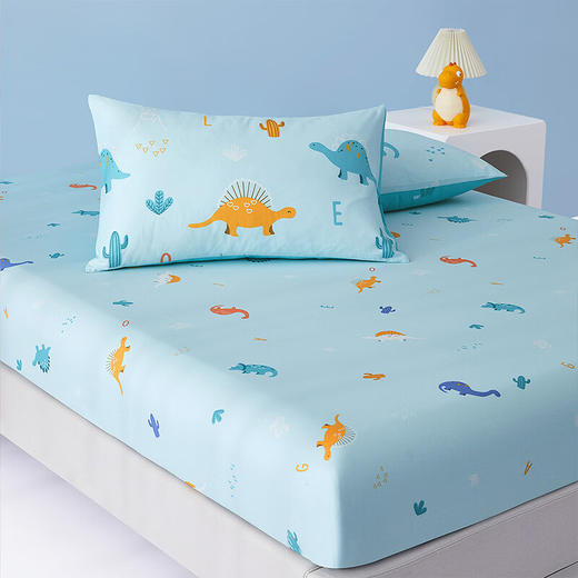 水星家纺远古龙全棉抗菌印花床笠 远古龙全棉抗菌印花床笠  商品图4