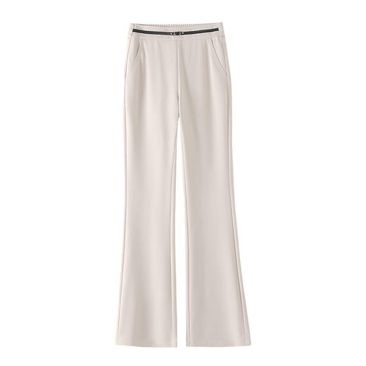 HSS 2809四面弹休闲微喇裤显瘦松紧腰鱼尾喇叭裤 商品图4