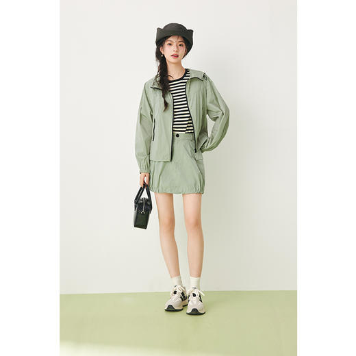 【严选】诗凡黎春下摆可调节工装口袋裙裤SF3140041 商品图1