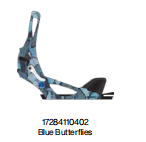 24/25BURTON固定器STEP ON - WOMENS BLUE BUTTERFLIES