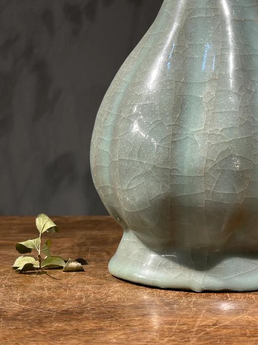 郊坛下官窑瓜棱花口扁瓶，顺丰包邮 商品图14