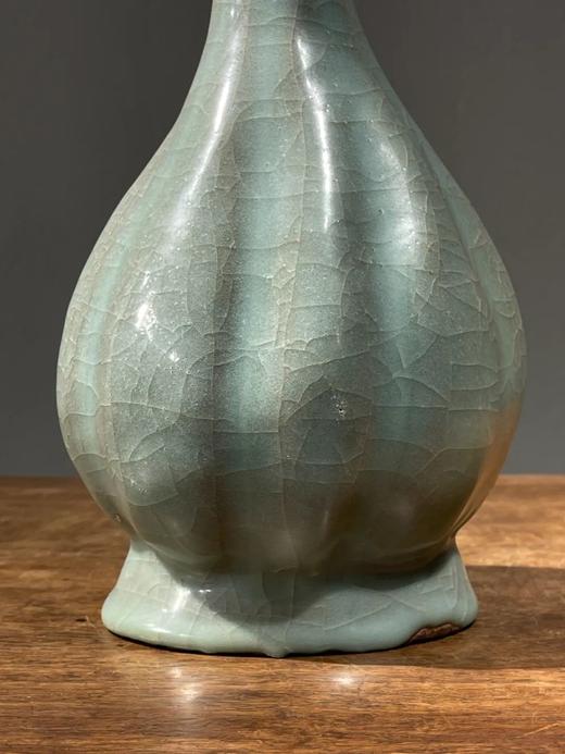 郊坛下官窑瓜棱花口扁瓶，顺丰包邮 商品图13