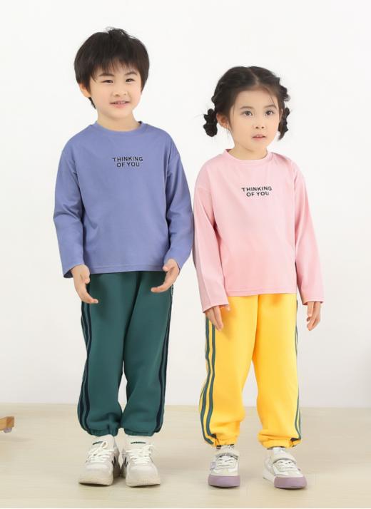 👍【藤之木工房儿童春季新款运动感卫裤】 ✅1、臀腿宽松 脚口束口、🌈柔软亲肤 舒适自由、🎊上身就不想脱下🌈 商品图0