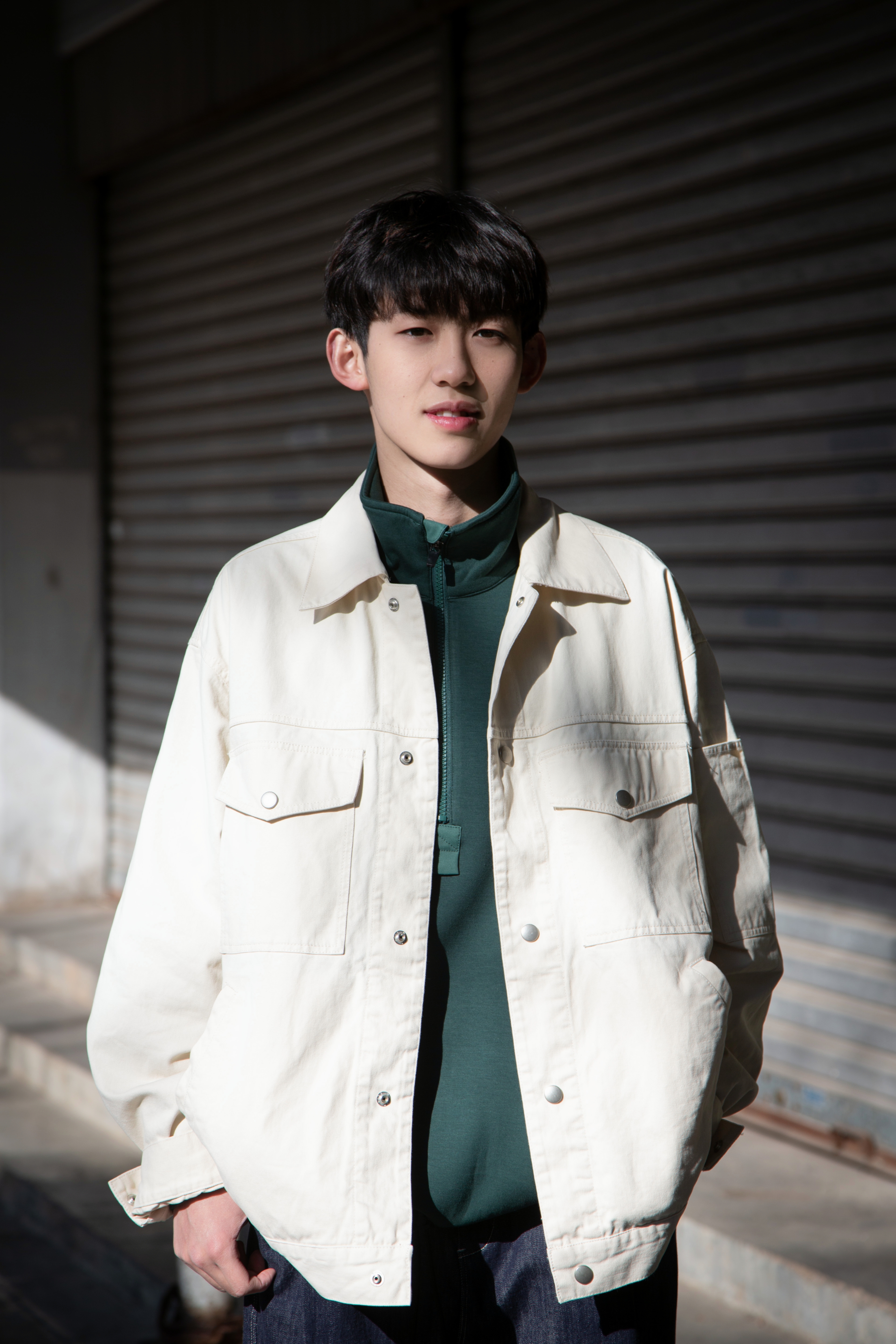 413572885工装风做旧夹克