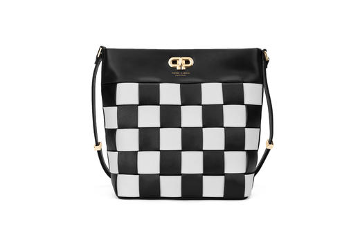 PIERRE CARDIN‘棋盘格系列’ 真皮格纹单肩包女 商品图4